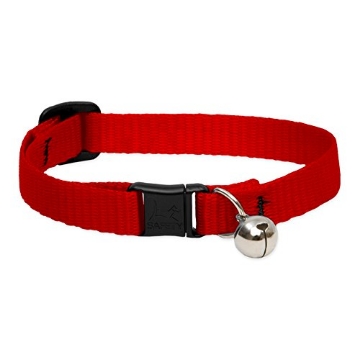 Picture of Lupine Collars & Leads 22527 LupinePet Basics 1/2" Red Cat Safety Collar with Bell , 8-12" (EA)