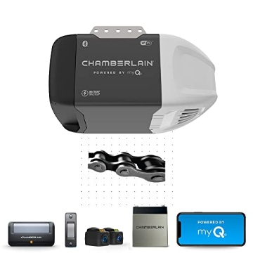 Picture of THE CHAMBERLAIN GROUP INC C2212T Chamberlain C2212T Smart Wi-Fi Garage Door Opener, 1/2-HP Chain Drive Motor - Quantity 1 (EA)
