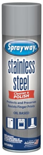 Picture of Sprayway Inc SW841R Sprayway SW841R Oil-based Stainless Steel Cleaner and Polish, Protects and Preserves, Resists Streaks and Finger prints, 15 Oz. (EA)