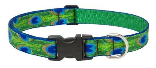 Picture of Lupine Collars & Leads 32653 Lupinepet Originals 1" Tail Feathers 16-28" Adjustable Collar For Large Dogs (EA)