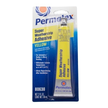 Picture of Permatex 80638 Permatex 80638 Super Weatherstrip Adhesive, 2 oz., Yellow (EA)