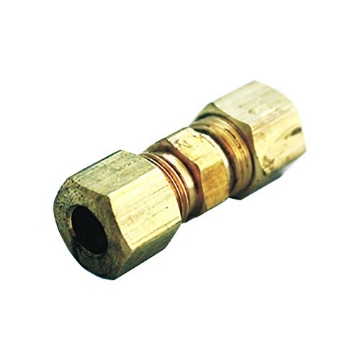 Picture of JMF COMPANY 4504072 JMF 3/4 in. Dia. x 3/4 in. Dia. Compression to Compression to Compression Yellow Brass Union (EA)