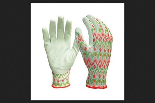 Picture of DIGZ 77840-23 DIGZ Women's Indoor/Outdoor Latex Coated Gardening Gloves Blue S/M (EA)