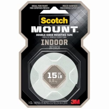 Picture of 3M 214H Scotch 91807 1 x 55 in. Mount Double Sided Mounting Tape, White - Pack of 66 (PK-6-EA)