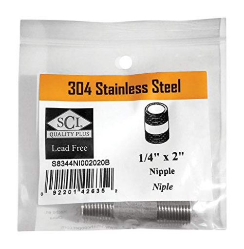 Picture of SMITH-COOPER 4632100220 Smith-Cooper International Nipple SS 1/4 X 2 (EA)