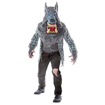 Picture of CALIFORNIA COSTUMES CC01426LXL California Costumes Men's Monster Wolf - Adult Costume Adult Costume, -Gray/Green, Large/Extra Large (EA)