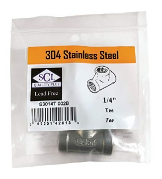 Picture of SMITH-COOPER 4638102410 Smith Cooper SS TEE 1/4" F (EA)