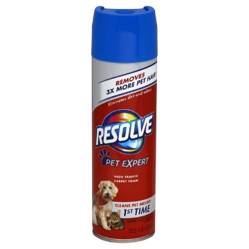 Picture of Resolve 1920083262 Resolve Pet Expert High Traffic Foam, Pet Stain and Odor Remover, Carpet Cleaner, 22 Fl Oz, 5 cans (EA)