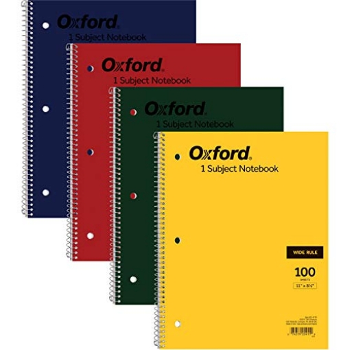 Picture of TOPS Products  Oxford 1-Subject Wirebound Notebook (TOP25411) (EA)