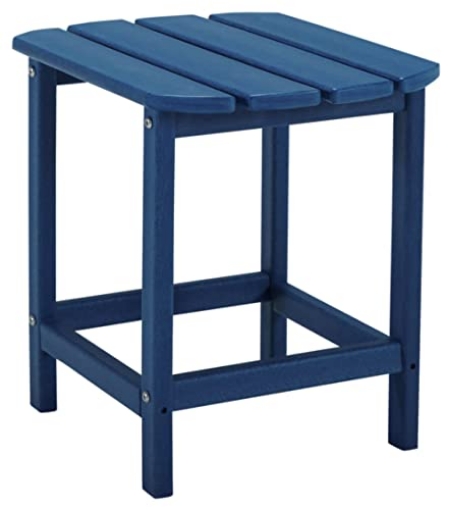 Picture of SIGNATURE DESIGN BY ASHLEY P009-703 Signature Design by Ashley Outdoor Sundown Treasure HDPE End Table, Blue (EA)