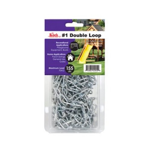 Picture of Koch Industries A15902 Koch A15902 No.1 by 20-Feet Double Loop Chain, Zinc Plated (EA)