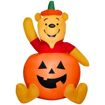 Picture of Disney Software 228936 Gemmy Airblown Inflatable Pooh in Pumpkin Disney, 3 ft Tall, Multicolored (EA)