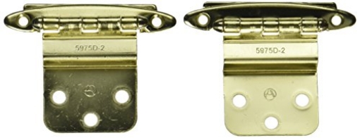 Picture of Amerock BPR34173 Amerock Hinge 2-3/4" L X 2"W X 3/8" H Face Mount Wrap Non Self-Closing Bright Brass (EA)