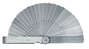Picture of General Tools Mfg Co In 230 General Tools 230 Economy Feeler Gage, 26-Leaf with Metric and English Units (EA)