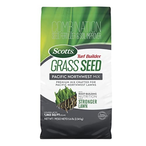 Picture of THE SCOTTS MIRACLE-GRO COMPANY 18033 Scotts Turf Builder Grass Seed Pacific Northwest Mix with Fertilizer and Soil Improver, Premium Mix, 5.6 lbs. (EA)