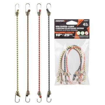 Picture of Keeper 06051 Keeper - 10” Mini Bungee Cords, 4 Pack - UV and Weather-Resistant (EA)