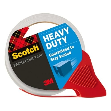 Picture of 3M 3850S-RD-12GC Scotch 3M 3850S-RD Heavy-Duty Shipping Packaging Tape with Reusable Dispenser, 1.88" X 38.2 Yards (EA)