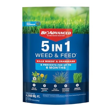Picture of SBM LIFE SCIENCE CORP 704860Z BioAdvanced 5 In 1 Weed and Feed, Granules, 9.6LB (EA)