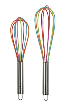 Picture of BRUMIS IMPORTS INC AC18146 Core Kitchen Multi-Colored Silicone/Stainless Steel Whisk Set (PK-6-EA)