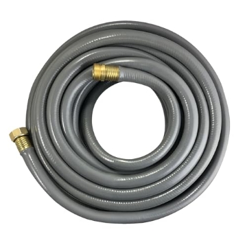 Picture of FLEXON CG5850ACE Flexon 5/8" x 50-Foot Contractor Grade Garden Hose – Heavy-Duty, Kink-Resistant, High Burst Strength, Scuff-Resistant Outer Jacket, Crush-Proof Brass Fittings, Ideal for Landscaping and Job Sites (EA)