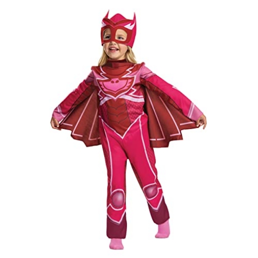 Picture of Disguise DG124279M Disguise Owlette Costume for Kids, Official PJ Masks Megasuit Costume Jumpsuit and Mask, Toddler Size Medium (3T-4T) (EA)