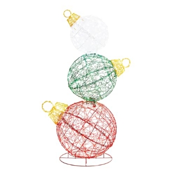 Picture of ACE TRADING - SI 12 RGG05911 Glitzhome Lighted Christmas 3D Stacked Bell Ornaments 39.25" H Holiday Outdoor Decor with 760 LED Lights (EA)