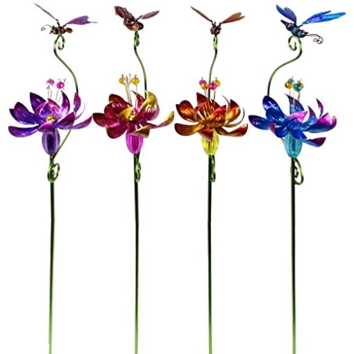 Picture of Alpine Dairy, Inc. LJJ1462A Alpine Flower Garden Stake with Insect Assorted (PK-12-EA)
