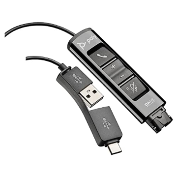 Picture of Plantronics PL-218267-01 Poly - DA85 USB-A/USB-C digital adapter (Plantronics) - Works with Poly Call Center Quick Disconnect (QD) Headsets - Acoustic Hearing Protection -Works with Avaya, Genesys,&Cisco call center platforms (EA)