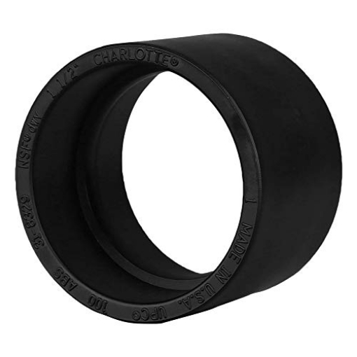 Picture of CHARLOTTE PIPE ABS001000600 CHARLOTTE PIPE 1 1/2 DWV COUPLING DWV (DRAIN, WASTE AND VENT) (1 Unit Piece) (EA)