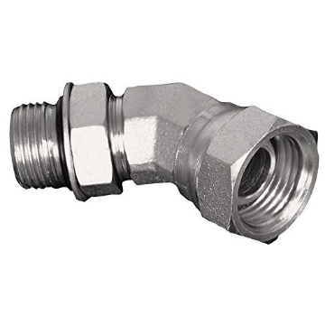Picture of Apache At Home 39036238 Apache 39036238 1/2" Male O-Ring x 1/2" Female Pipe, 45 Degrees Swivel, Hydraulic Adapter (EA)