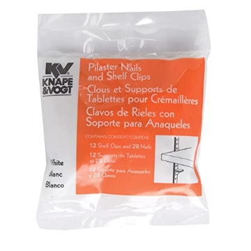 Picture of Knape & Vogt 256S P WH Knape & Vogt 256SP-WH 3/4" X 5/8" White Shelf Supports 12 Count (PK-10-EA)