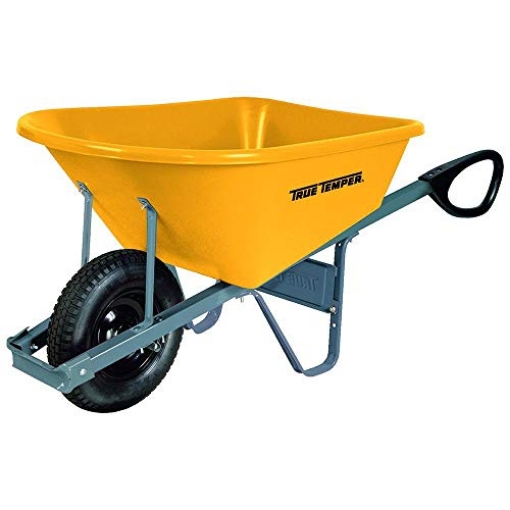 Picture of True Color Toner RP6TC14 The Ames Companies, Inc RP6TC14 True Temper Total Control Poly Wheelbarrow, 6 Cubic Foot (EA)