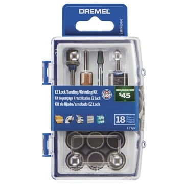 Picture of DREMEL(R) EZ727-01 Dremel EZ727-01 EZ Lock Sanding & Grinding Rotary Tool Accessories Kit, 18-Piece Assorted Set - Perfect for Detail Sanding and Sharpening (EA)