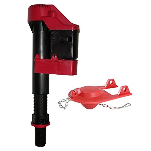 Picture of Korky 818Z Korky 818Z WaterWISE Toilet Fill Valve and Flapper Kit - Save Water and Detect Leaks - Includes Long Lasting Flapper - Made in USA (EA)