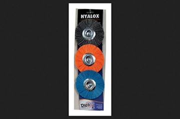 Picture of Dico 7500039 DICO NYALOX 4 in. Dia. x 1/4 in. Aluminum Oxide Mandrel Mounted Wheel Brush Assorted Grit Assorted Grade (PK-5-EA)