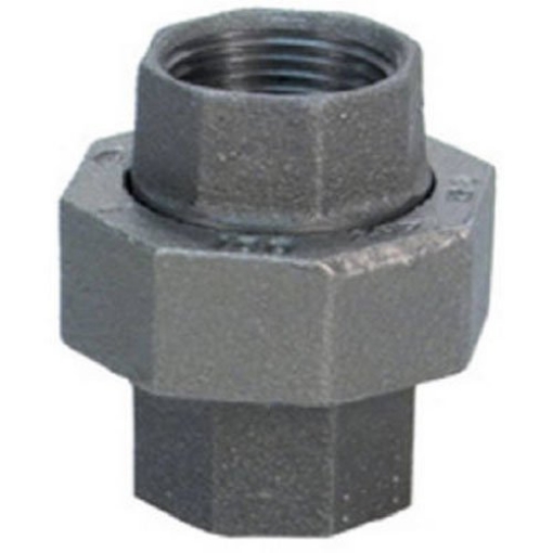 Picture of ANVIL INTERNATIONAL 8700162855 Anvil International 8700162855, Malleable Iron Pipe Fitting, Union, 1/4" NPT Female, Black Finish (EA)