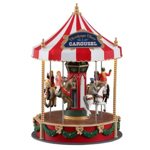 Picture of LEMAX INC 14821 Lemax Christmas Cheer Carousel, Battery Operated (4.5V) #14821 (EA)