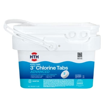 Picture of ARCH CHEMICAL 42052 HTH 42052 Swimming Pool Care 3" Chlorine Tabs Advanced, Swimming Pool Chlorinating Sanitizer, 5lb (EA)