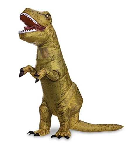 Picture of Disguise DG145169CH Jurassic World Disguise Official T-Rex Costume, Inflatable Dinosaur Costume for Kids (EA)