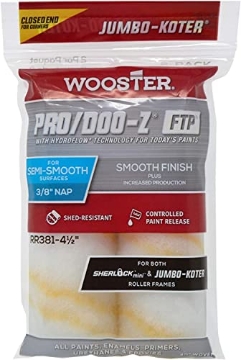 Picture of WOOSTER RR381-4 1/2 Wooster RR381-4 1/2 Jumbo-Koter Pro/Doo-Z FTP 3/8" Paint Rollers, No Size, White (EA)