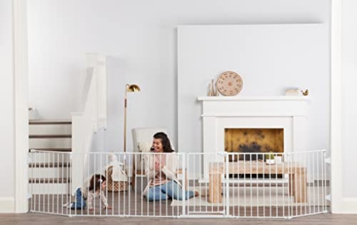 Picture of REGALO INTERNATIONAL LLC 1345 Regalo 144-Inch Super Wide Adjustable Baby Gate and Play Yard, Award Winning Brand, 2-in-1, Bonus Kit, Includes 4 Pack of Wall Mounts (EA)