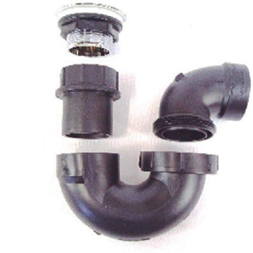 Picture of US HARDWARE P-118C UNITED STATES HDW P118C Chrome Finish Mobile Home Tub Drain Assembly Kit, Black (EA)