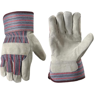 Picture of WELLS LAMONT 12T Wells Lamont Men's Leather Palm Work Gloves with Heavy Duty Reinforced Palm, Large (12T) (EA)