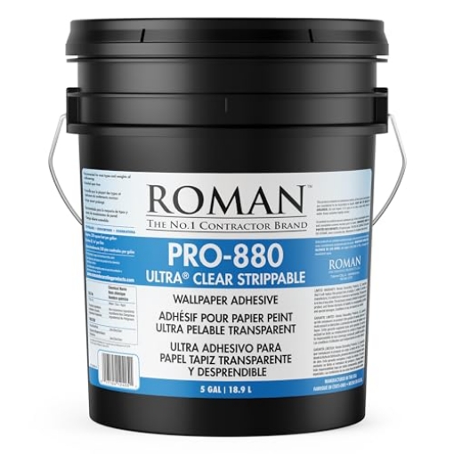 Picture of ROMAN INC 12405 Roman Ultra® Clear Strippable Wallpaper Adhesive, PRO-880 (5 Gallons - 1,650 sq. ft.) (EA)