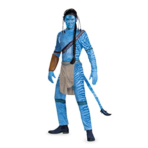 Picture of Disguise DG129249T Jake Costume, Deluxe Official Disney Avatar Costume Outfit, Adult Men's Size Medium (38-40) (EA)