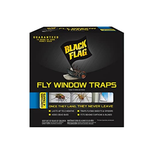 Picture of United Banking Supplies, Inc. HG-11017 Black Flag, Fly Window Trap, 4-count, Clear (EA)
