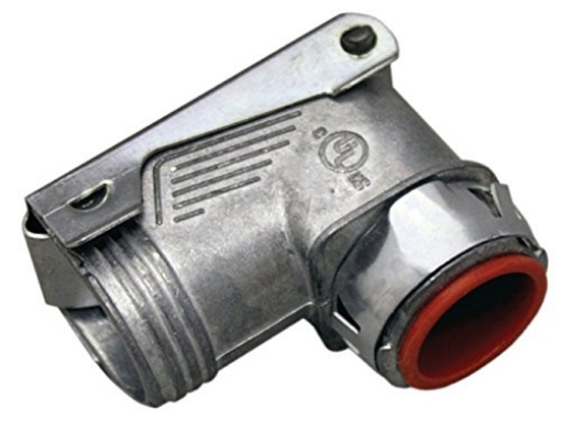 Picture of SIGMA ENGINEERED SOLUTIONS 49816 Sigma Engineered Solutions Proconnex 49816 AC/MC/Flex Quick Double Snap Lock 90-Degree Squeeze Connector 1/2-Inch Conduit Fitting, 1-Pack (EA)