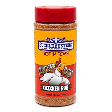 Picture of SUCKLEBUSTERS INC SBCD/005 SuckleBusters Clucker Dust: Best Sweet & Spicy Chipotle Pepper Chicken Seasoning, Medium Heat, Gluten-Free, No MSG Shaker (14.5oz) (EA)