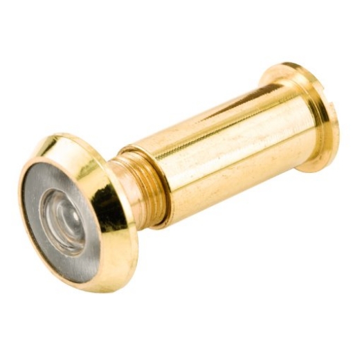 Picture of Prime U 9893 Prime-Line U 9893 Door Viewer, 1/2 In. x 180 Degree, Solid Brass Housing, Plastic Lens, Polished Brass Finish (Single Pack) (EA)