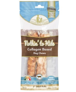 Picture of FIELDCREST FARMS 151 Fieldcrest Farms Nothing to Hide Natural Rawhide Alternative 5'' Rolls for Dogs - 3 Pack (6 Chews) Premium Grade Easily Digestible Chews (Beef) (EA)